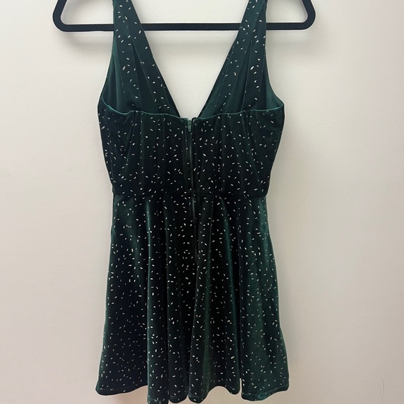 Dark Green Cocktail Dress - Picture 3 of 4